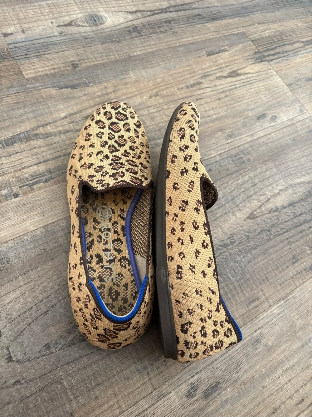 Rothy's The Loafer Leopard Cheetah Print Shoes Size 7.5